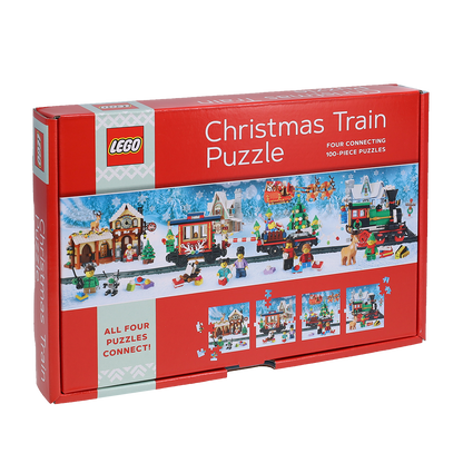 LEGO® Puzzle Christmas train 4 x 100 pieces