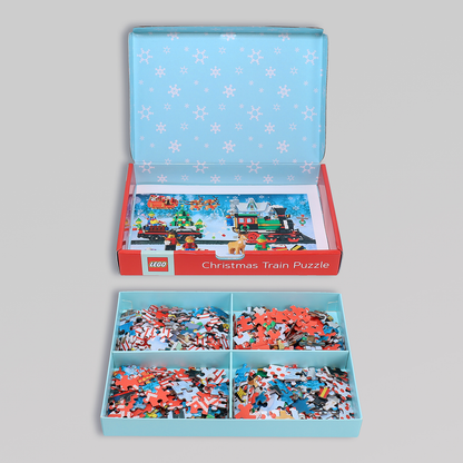LEGO® Puzzle Christmas train 4 x 100 pieces