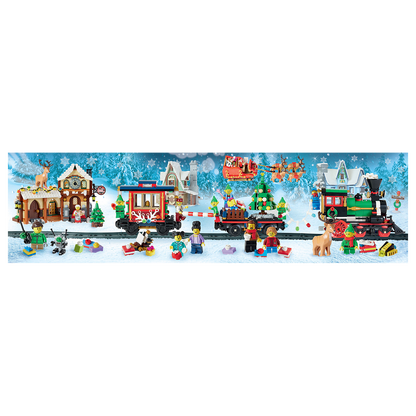 LEGO® Puzzle Christmas train 4 x 100 pieces