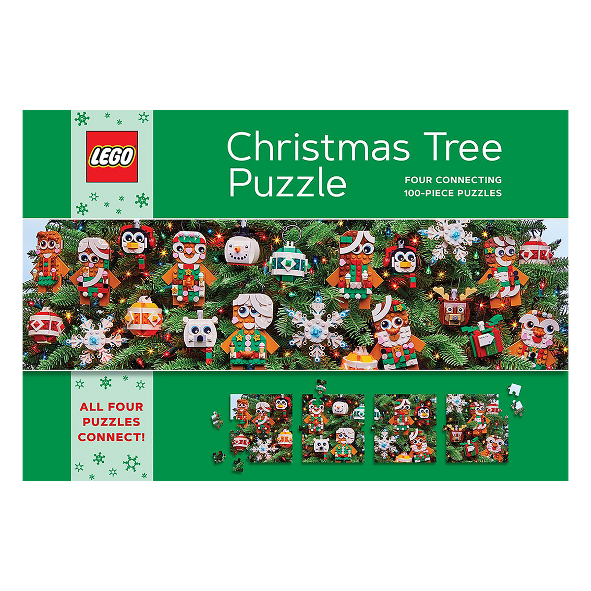 LEGO® Puslespil Juletræspuslespil 4 x 100 brikker