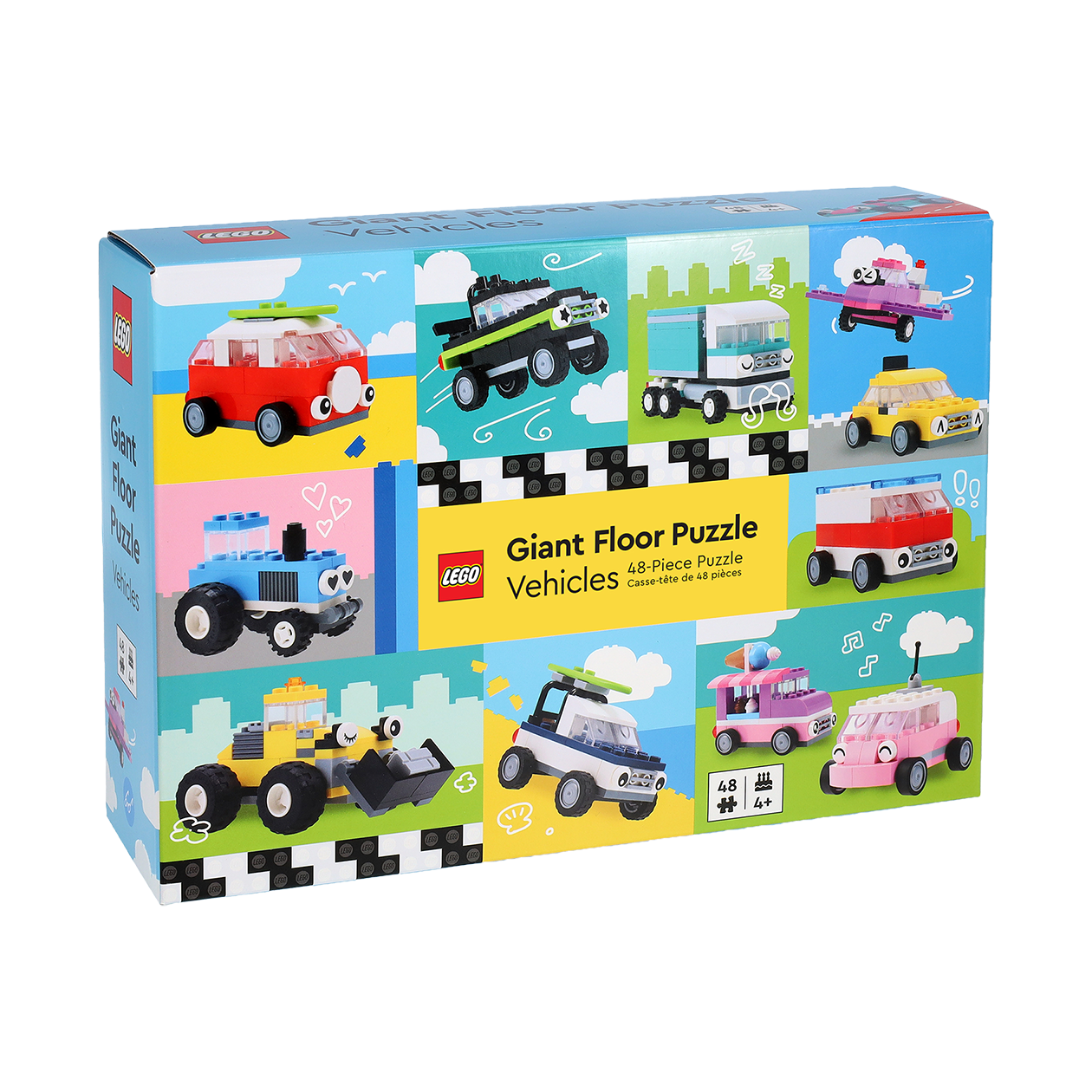 LEGO® Stort Gulv Puslespil med Biler, 48 brikker