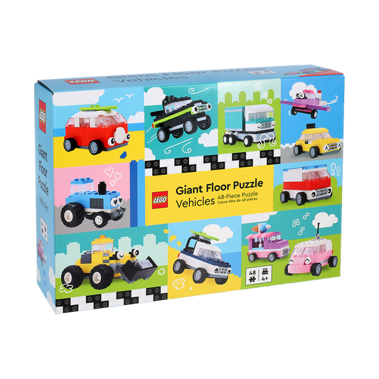LEGO® Stort Gulv Puslespil med Biler, 48 brikker
