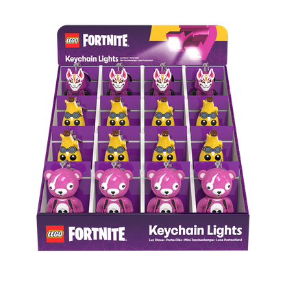 LEGO® FORTNITE® LED Nøglering CDU 16 stk.