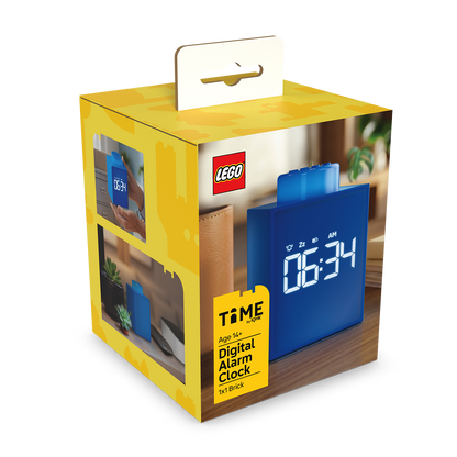 LEGO® TIME Vækkeur 1x1 Klods BLÅ