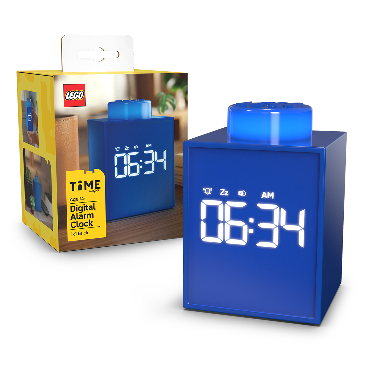 LEGO® TIME Vækkeur 1x1 Klods BLÅ