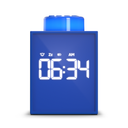 LEGO® TIME Vækkeur 1x1 Klods BLÅ