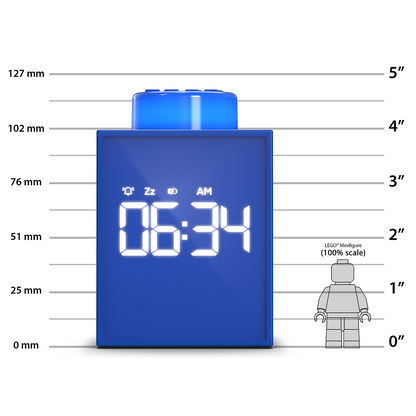 LEGO® TIME Vækkeur 1x1 Klods BLÅ