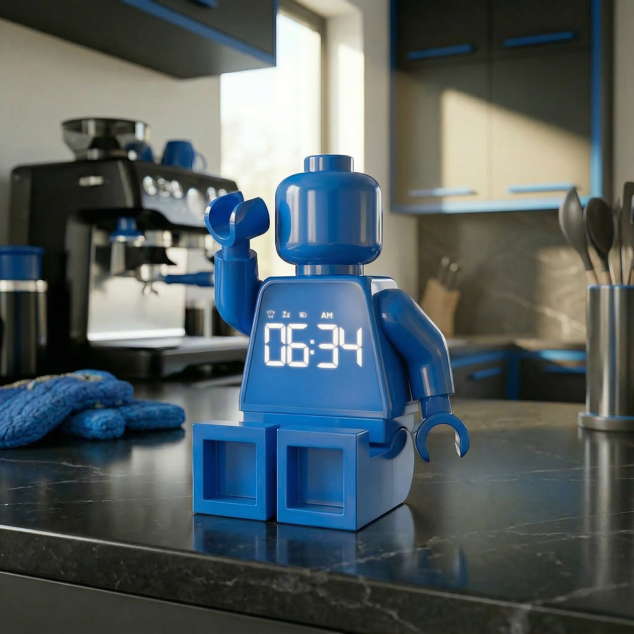 LEGO® TIME Vækkeur Minifigur BLÅ