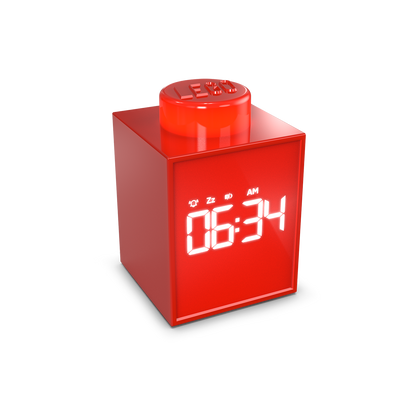 LEGO® TIME Vækkeur 1x1 Klods RØD
