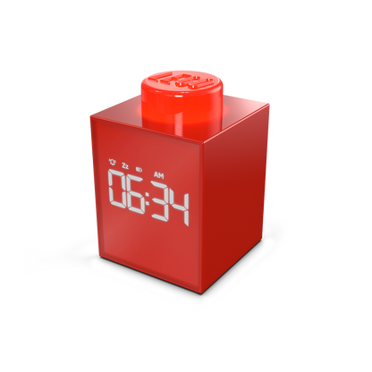 LEGO® TIME Vækkeur 1x1 Klods RØD