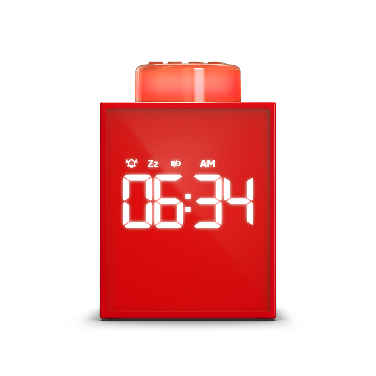 LEGO® TIME Vækkeur 1x1 Klods RØD