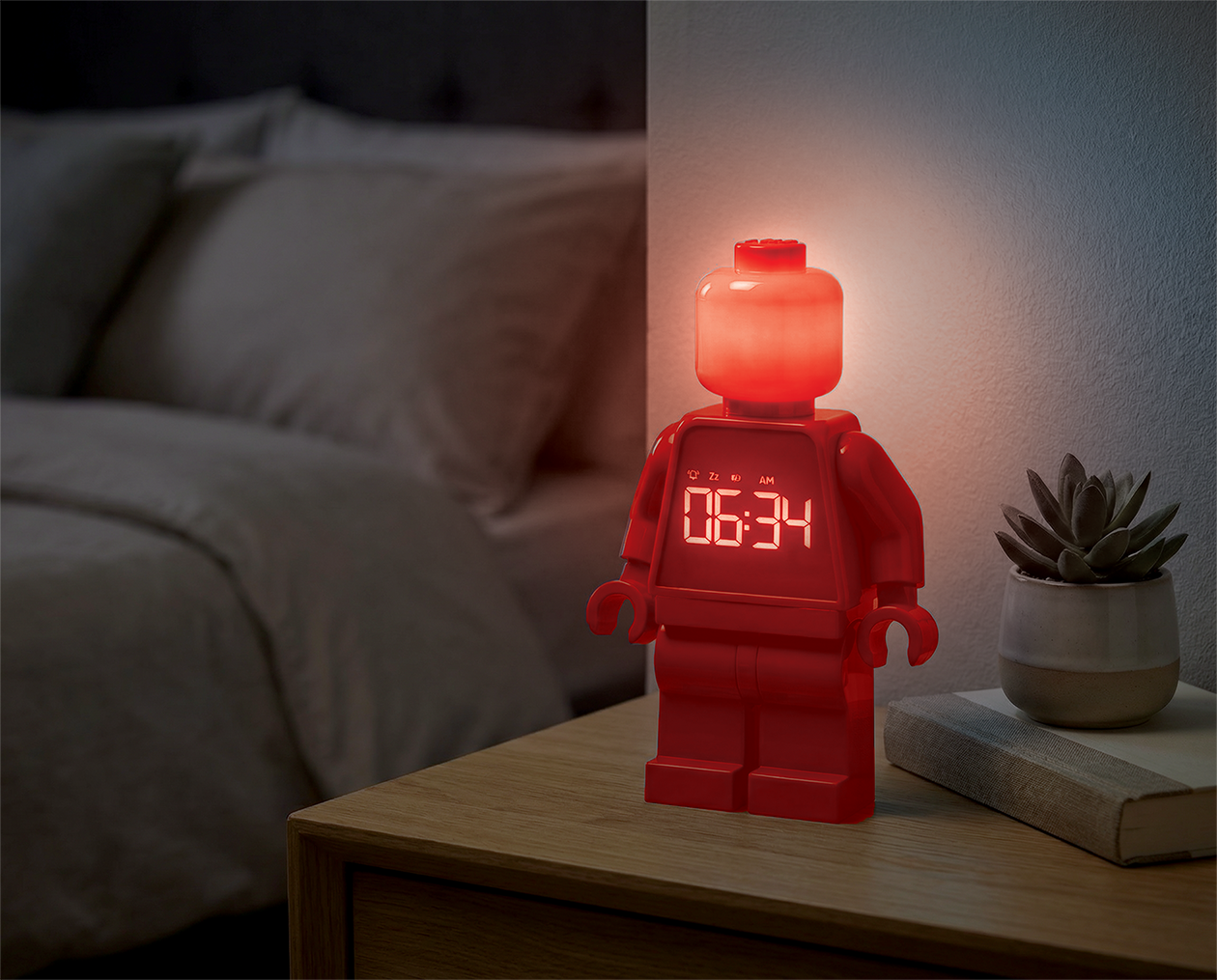 LEGO® TIME Vækkeur Minifigur RØD