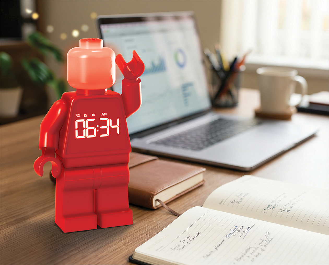 LEGO® TIME Vækkeur Minifigur RØD