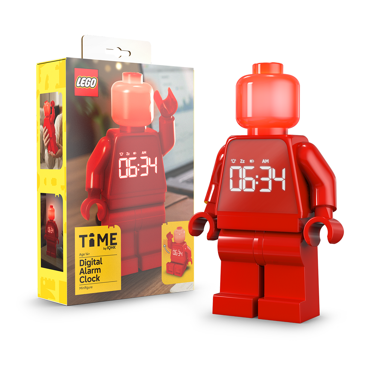 LEGO® TIME Vækkeur Minifigur RØD