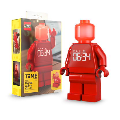 LEGO® TIME Vækkeur Minifigur RØD