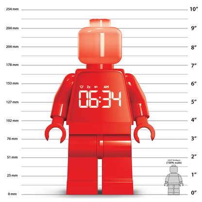 LEGO® TIME Vækkeur Minifigur RØD