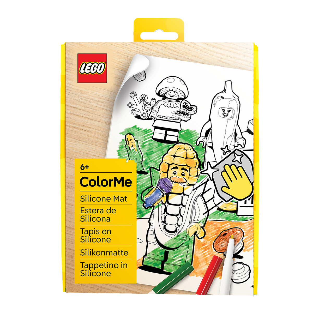 LEGO® Minifigurer Farvelægnings Silikone Måtte - Landmandens marked