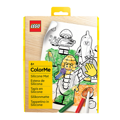 LEGO® Minifigurer Farvelægnings Silikone Måtte - Landmandens marked