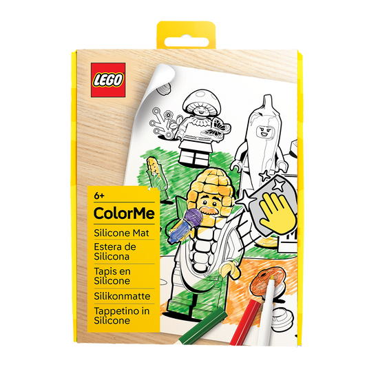 LEGO® Minifigurer Farvelægnings Silikone Måtte - Landmandens marked