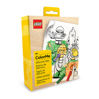 LEGO® Minifigurer Farvelægnings Silikone Måtte - Landmandens marked