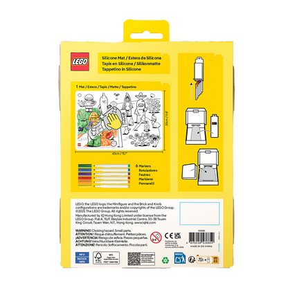 LEGO® Minifigurer Farvelægnings Silikone Måtte - Landmandens marked