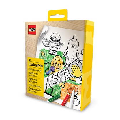 LEGO® Minifigurer Farvelægnings Silikone Måtte - Landmandens marked