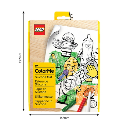 LEGO® Minifigurer Farvelægnings Silikone Måtte - Landmandens marked