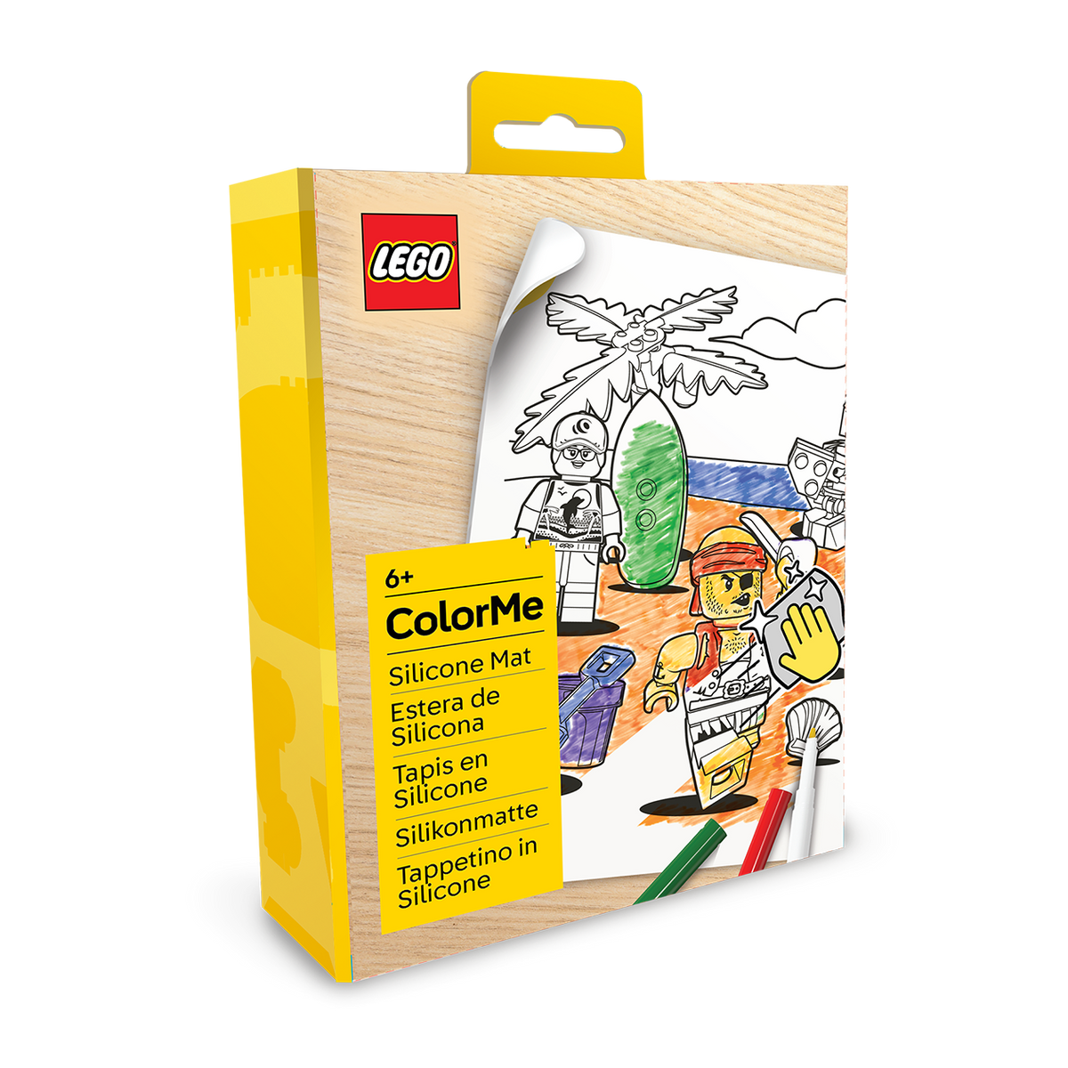 LEGO® Minifigurer Farvelægnings Silikone Måtte - Pirat