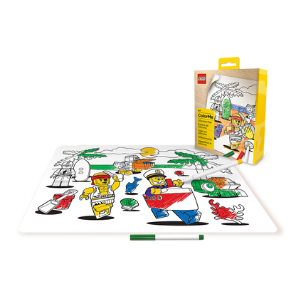 LEGO® Minifigurer Farvelægnings Silikone Måtte - Pirat