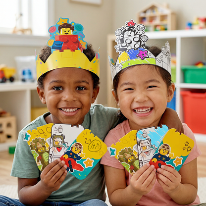 LEGO® Minifigures Coloring Creativity Set - Birthday