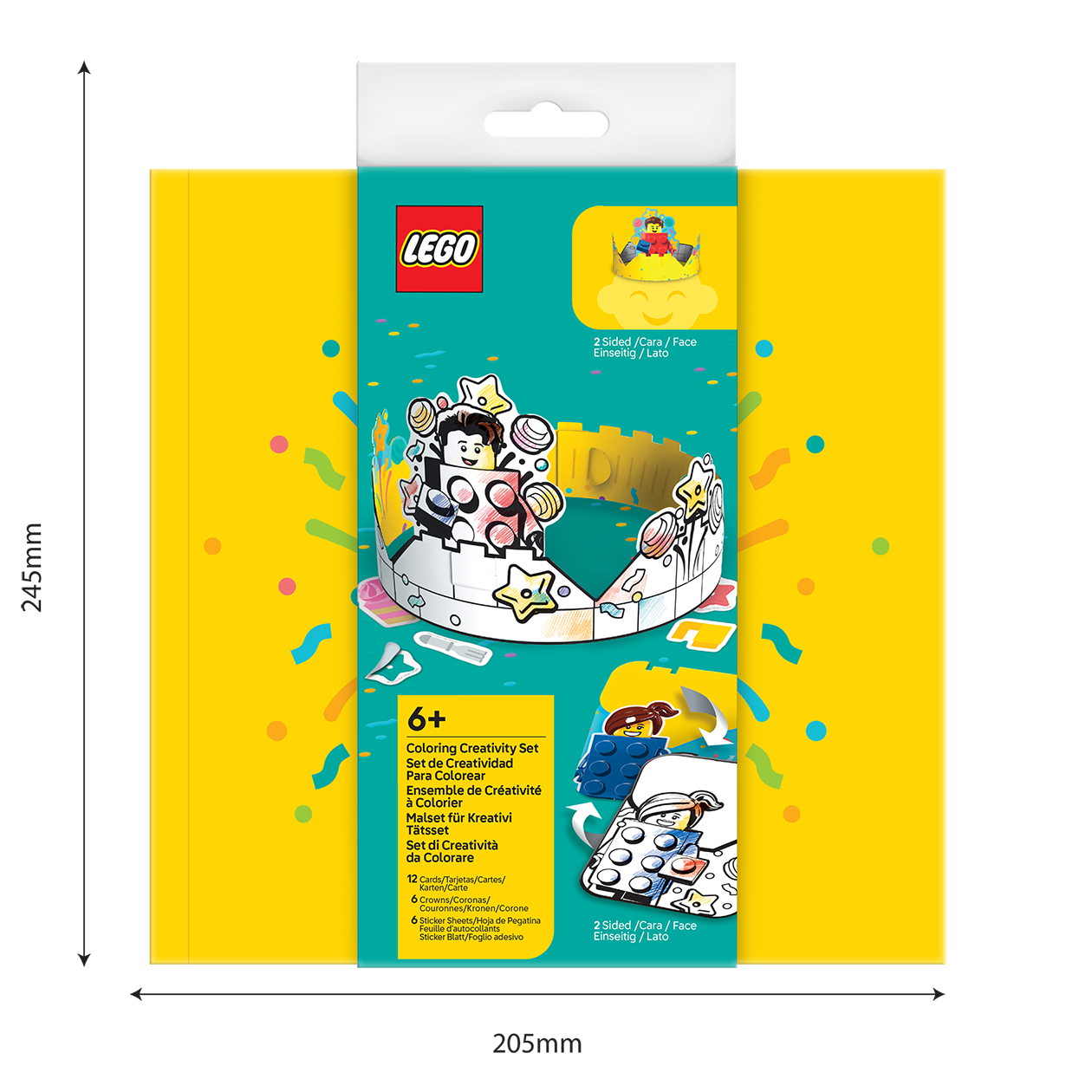 LEGO® Minifigures Coloring Creativity Set - Birthday