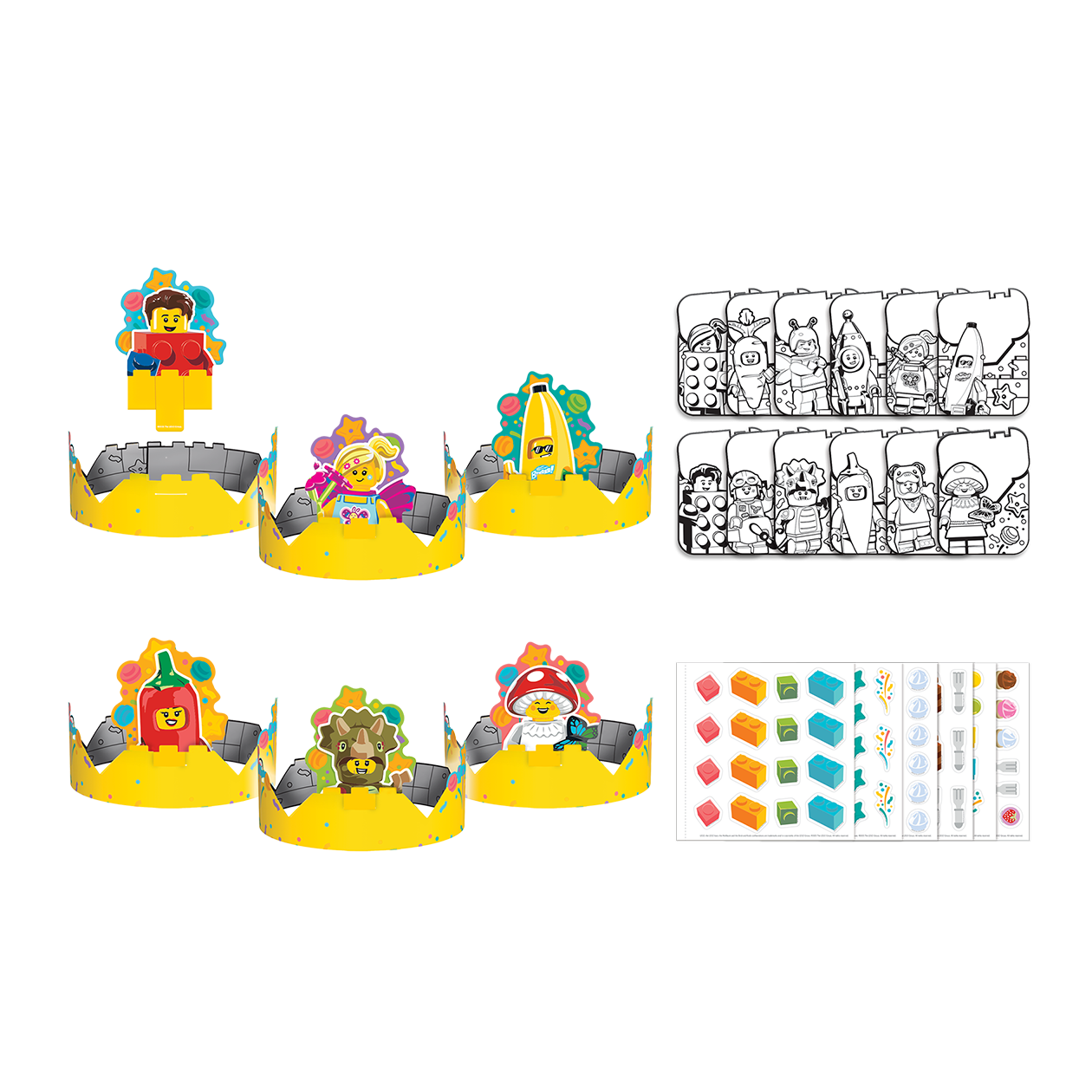 LEGO® Minifigures Coloring Creativity Set - Birthday