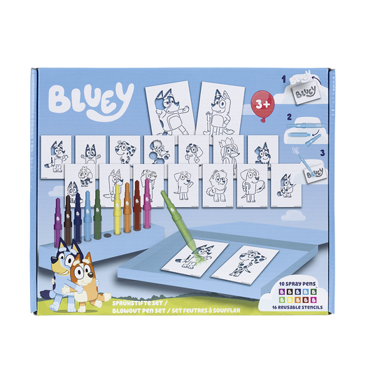 BLUEY Blowpen sæt stort