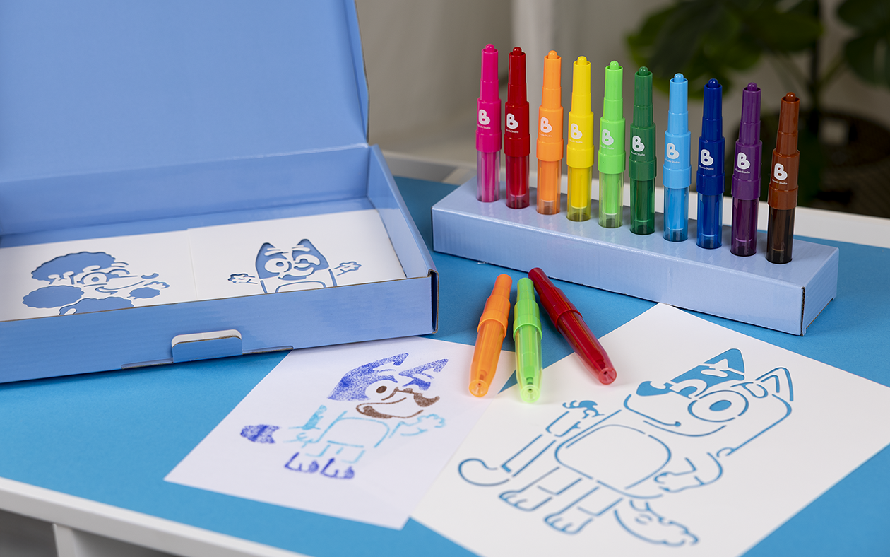 BLUEY Blowpen sæt stort