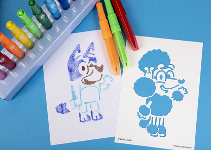 BLUEY Blowpen sæt stort