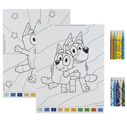 BLUEY Mal efter tal