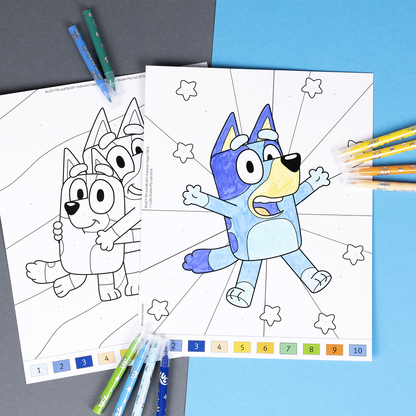 BLUEY Mal efter tal