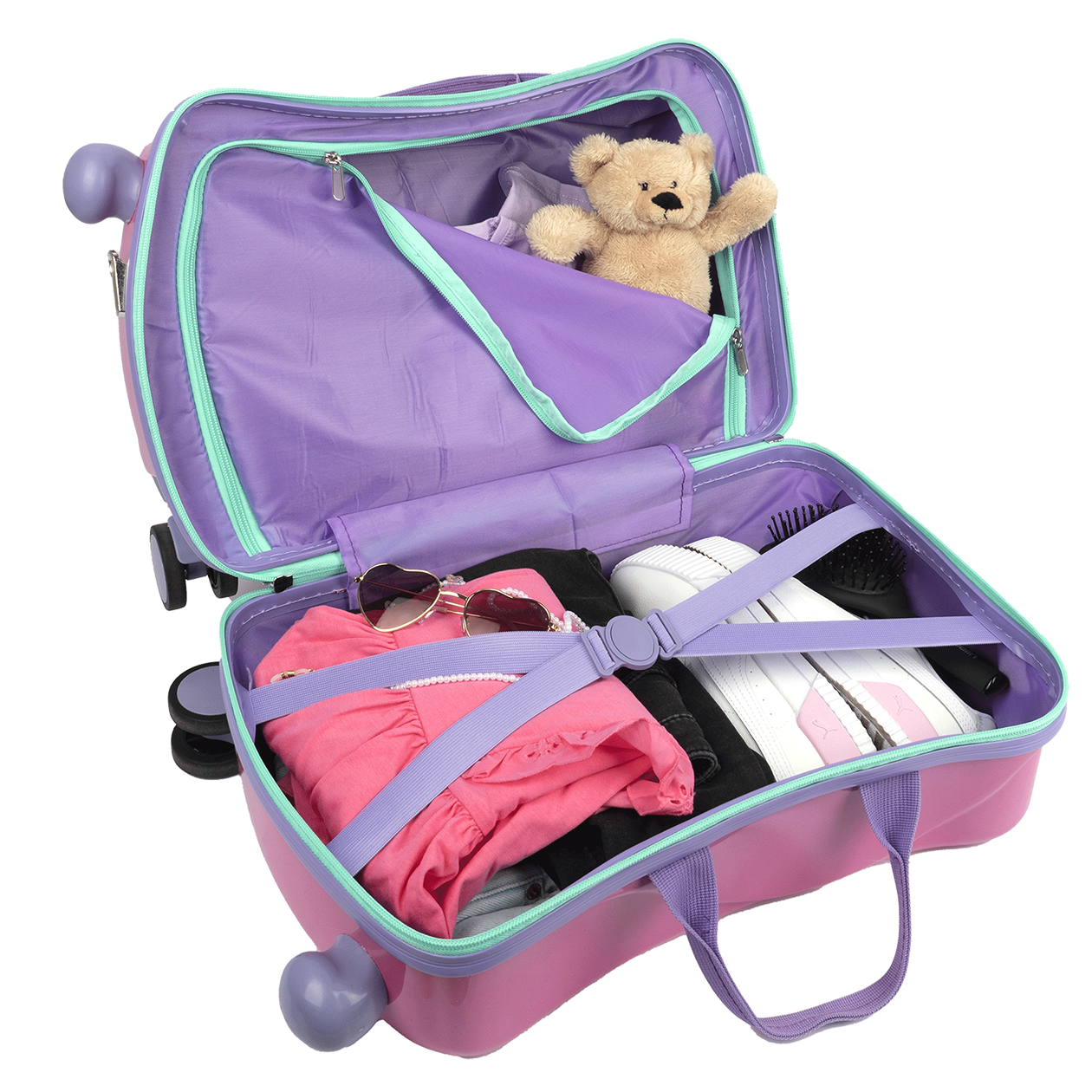 Gabby's Dollhouse ride-on trolley i polycarbonat