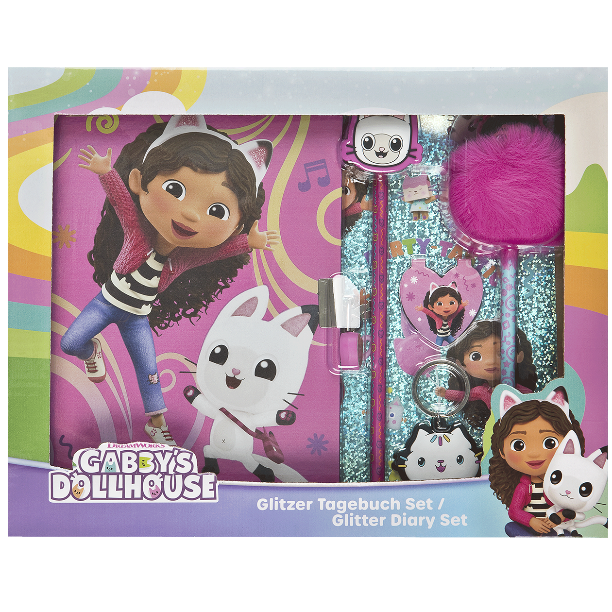 GABBY'S DOLLHOUSE Glitter dagbogssæt