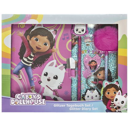 GABBY'S DOLLHOUSE Glitter dagbogssæt