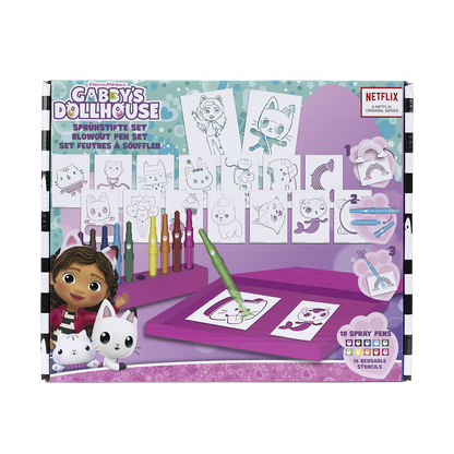 GABBY'S DOLLHOUSE Blow pen sæt stort