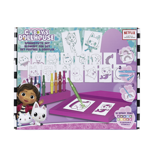 GABBY'S DOLLHOUSE Blow pen sæt stort