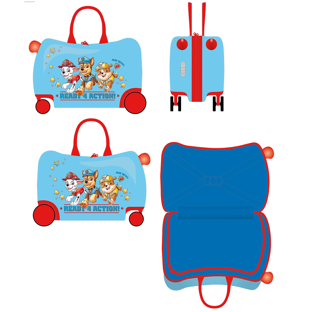 Paw Patrol Ride-on trolley polycarbonat