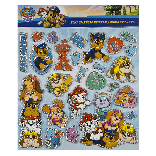 PAW PATROL skumklistermærker