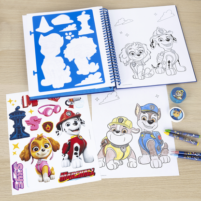 PAW PATROL skabelon- og farvesæt, 49 dele