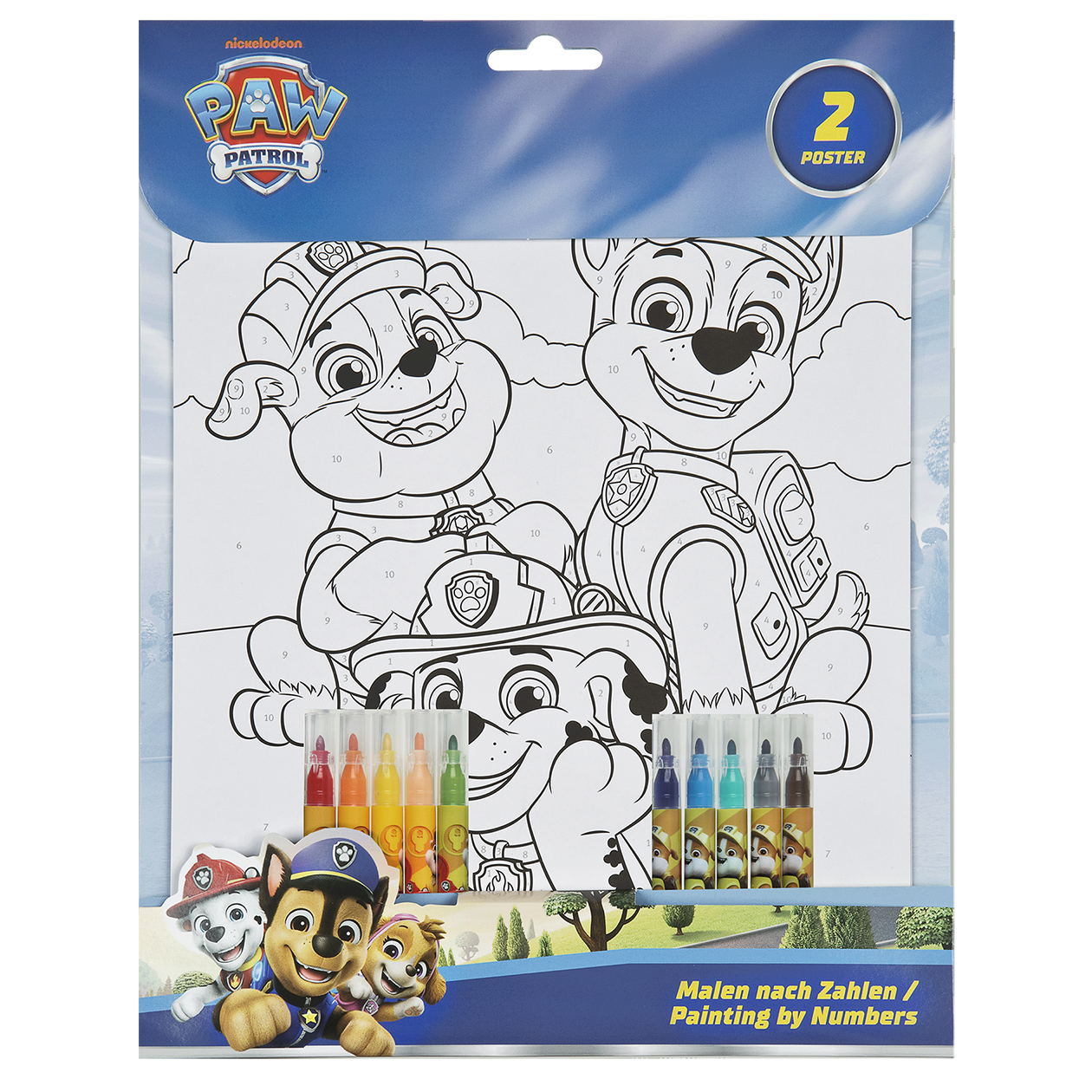 PAW PATROL Mal efter tal