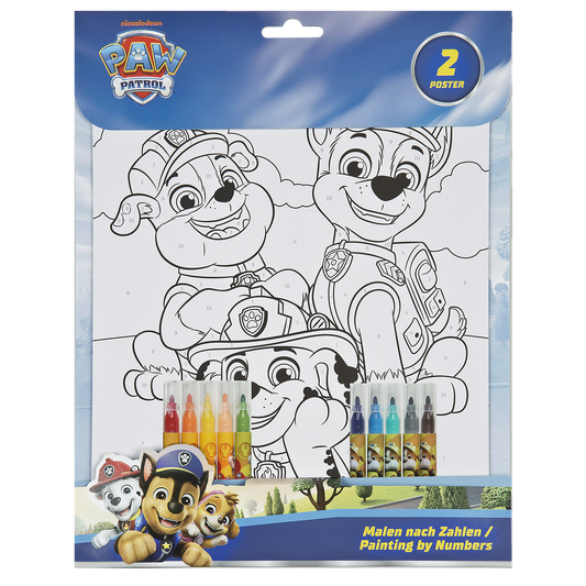 PAW PATROL Mal efter tal