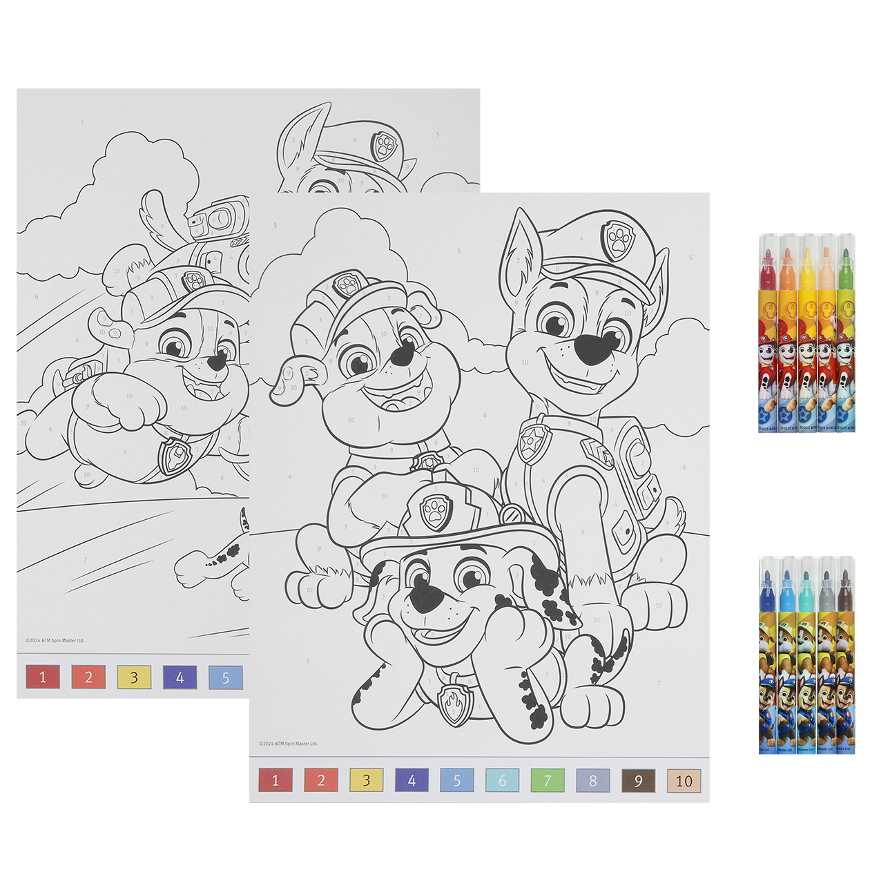 PAW PATROL Mal efter tal