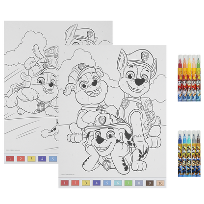 PAW PATROL Mal efter tal