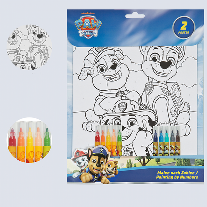PAW PATROL Mal efter tal